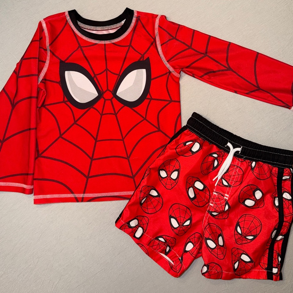 Marvel Red Spider-Man Boys 3T swim set